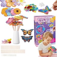 POKE ART VIRÁG DIY SZETT SAJÁT KÉSZÍTÉSŰ KREATÍV AJÁNDÉK