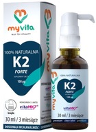 MyVita Vitamín K2 MK-7 forte 100 mcg kvapky 30ml po dobu 3 mesiacov