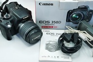 Lustrzanka cyfrowa Canon EOS 350D 18-55 KIT karta CF