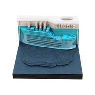 Stereoskopické samolepiace kartičky Titanic 3D