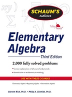 Schaum s Outline of Elementary Algebra, 3ed Rich