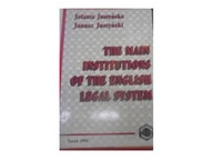 The Main Institutions Of The English Legal System