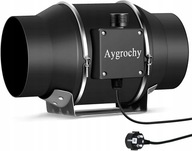 Aygrochy 150 mm regulowany wentylator ssący 595 m3/h przenośny z regulacją
