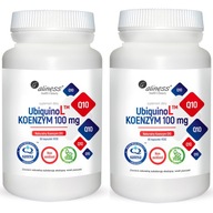2x Aliness KOENZYM Q10 UbiquinoL 100 mg UBICHINOL 60 kaps Energia Serce