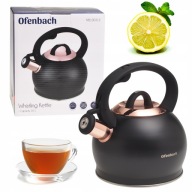 VÍZFORRALÓ HAGYOMÁNYOS fekete-arany GÁZ INDUKCIÓS 2L OFENBACH