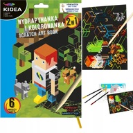 Wydrapywanka i kolorowanka 2w1 game pixele Kidea