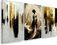 Moderný obraz Obraz na plátne na stenu triptych 60x120