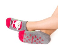STEVEN 134 členkové ponožky FROTTE s ABS Santa Claus 21 ' 23-25