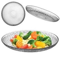 EBÉDLŐ TÁNYÉR CSEMPE 30 cm ÜVEG NAGY KEREK ÜVEG LAPOS TÁNYÉROK