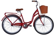 Mestský bicykel Dorozhnik AQUAMARINE rám 17 palcov koleso 26 " červená
