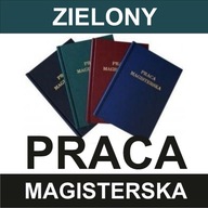 oprawa twarda PRACA MAGISTERSKA do 120 kartek KIELCE - kolor ZIELONY