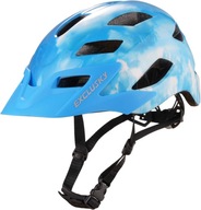 Exclusky Kask rowerowy ze światłem, lekki kask rowerowy MTB 56-61cm