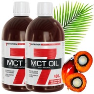 MCT olej C8 Ketogénna diéta 7Nutrition 2x 400ml