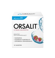 Orsalit, elektrolyty s malinovou príchuťou, hnačka 10 vrecúšok