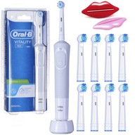 Elektrická zubná kefka Oral-B Vitality 100 biela Sada