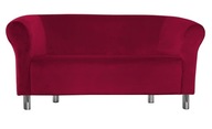 Sofa Milo MG31 czerwony nogi chrom