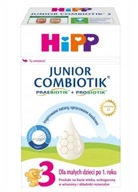 1x 550g HIPP 3 JUNIOR COMBIOTIK mleko dla dzieci po 1 roku bez glutenu