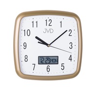 JVD DH615.3 - 25,5x25,5cm - Nástenné hodiny - Žltá Zlatá