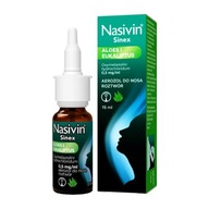 Nasivin Sinex Aloes i Eukaliptus,0,5mg/ml,aerozol do nosa, 15 ml