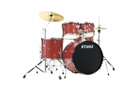 TAMA STAGESTAR ST52H5-CDS czerwona perkusja hardware + talerz