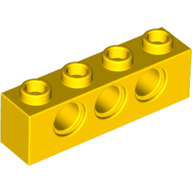 LEGO Belka 1x4 Otwory Technic 370124 żółty 3701