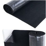 StP Wykładzina samoprzylepna Czarny dywan z rolki tapicerka materiał obicie