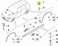 Gumová podložka pod zdvihák Alfa Romeo Stelvio