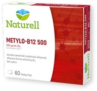 NATURELL Metyl B-12 500 tab. 60 tab.