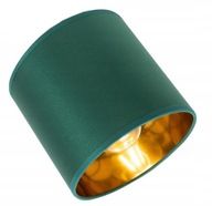 Klosz abażur zielono-złoty do lamp na E27 okrągły
