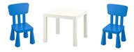 IKEA LACK Konferenčný stolík biely + Dve detské stoličky