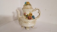 Włoski ceramiczny dzban Ceramika w róże Bassano