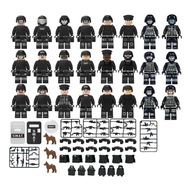 MINIFIGÚRKY SWAT POLÍCIA ARMÁDA 24 KUSY ZBRANE