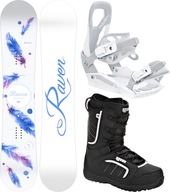 Zestaw Snowboard RAVEN Mia White 150cm + buty Target + wiązania S230