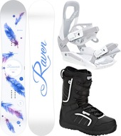 Zestaw Snowboard RAVEN Mia White 153cm + buty Target + wiązania S230