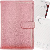 NAPI KÖNYVNAPTÁR A5 2026 CSATOS HATÁRIDŐNAPLÓ HOLOGRAM RÓZSASZÍN