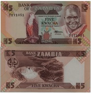 [B4534] Zambia 5 kwacha UNC