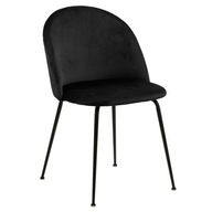 Jedálenská stolička CHARRY farba čierna štýl glamour dovnútra actona - CHAIR/DINING/