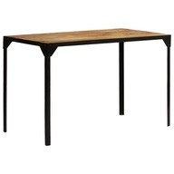 Jedálenský stôl surové mangovníkové drevo a oceľ 120 cm