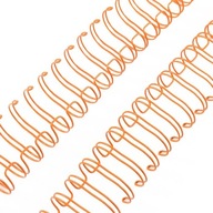 Drôtený chrbát na bindovanie 1,59cm oranžový