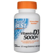 Doctor's Best Vitamin D3 5000 IU 180 softgels Odolnosť