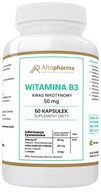 AltoPharma Vitamín B3 50mg 60kaps. Niacín Červené krvinky Únava