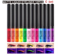 12 UV Fluorescenčné farebné Eyelinery Sada C