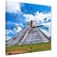 Hodiny 30x30 Kukulkanova pyramída Mexiko