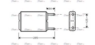 AVA Quality cooling MZ6123 Výmenník tepla, vykurovanie interiéru