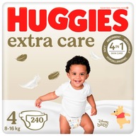 Pieluchy HUGGIES Extra Care 4 (8-16kg) 240 szt