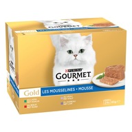 Gourmet Gold zestaw dla kota PASZTETY mus MIX smaków 24x85g