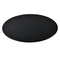 Stolová doska sklenená Ø80 cm čierna okrúhla