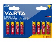 Bateria Alkaliczna Varta Longlife Max Power AAA x8