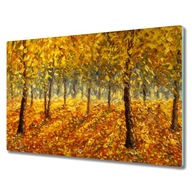 Üvegtábla 80x52 cm Őszi erdő nyomott mintával