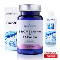 PUROMEDICA Bromelaín a papaín, 60 kapsúl